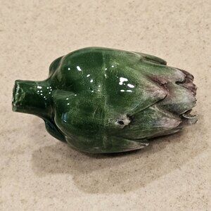VINTAGE HANDPAINTED CERAMIC ARTICHOKE MAJOLICA DECOR DISPLAY ART VIETRI ITALY